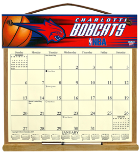 Charlotte Bobcats Calendar Holder